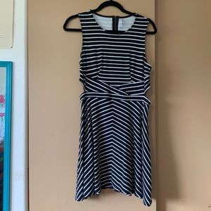 Xhilaration striped dress with side cutout